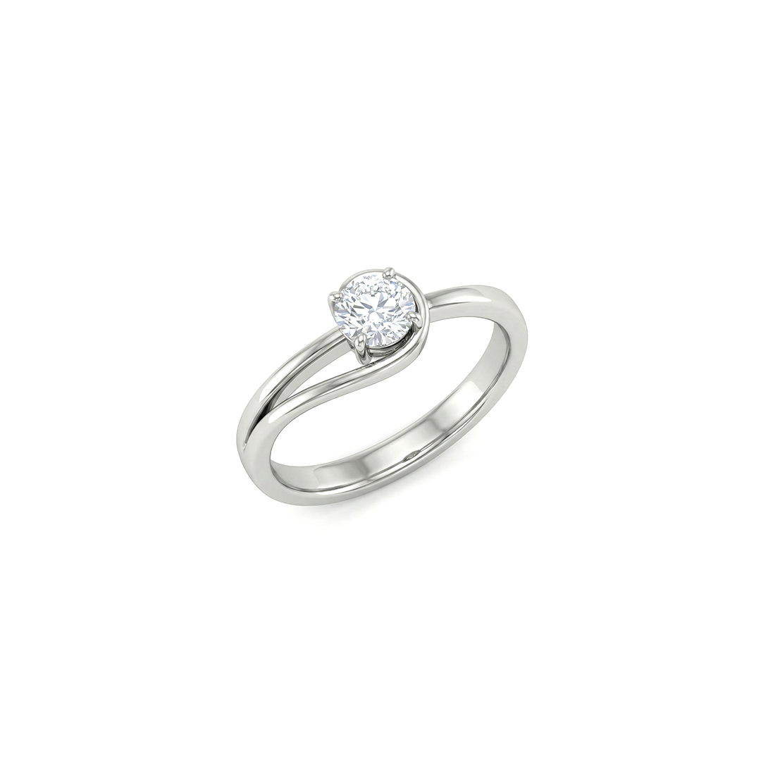 Curve Bond Diamond Ring