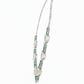 Verdant Heartline Necklace – 18K White Gold Rhodium Plated