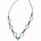 Verdant Heartline Necklace – 18K White Gold Rhodium Plated