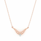 Circle Grace Loop Pendant – 18K Rose Gold Rhodium Plated