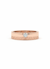 Athenian Grid Ring – 18K Rose Gold Rhodium Plated