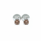 Mocha Radiance Studs – 18K White Gold Rhodium Plated
