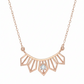 Lyra Beam Pendant – 18K Rose Gold Rhodium Plated