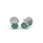 Celvian Gemlight Studs – 18K White Gold Rhodium Plated
