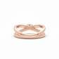 Twin Arc Grace Ring – 18K Rose Gold Rhodium Plated