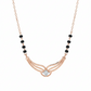 Harmony Arc Mangalsutra – 18K Rose Gold Rhodium Plated