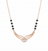 Harmony Arc Mangalsutra – 18K Rose Gold Rhodium Plated