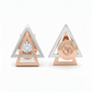 Astra Peak Studs – 18K Rose & White Gold Rhodium Plated