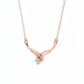 Alvion Twin Stream Pendant – 18K Rose Gold Rhodium Plated