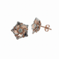 Blush Petal Studs – 18K Rose Gold Rhodium Plated