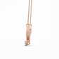 Soar Diamond Pendant with Chain - 18K Rose Gold Rhodium Plated