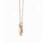 Lyra Beam Pendant – 18K Rose Gold Rhodium Plated