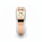 Axton Geo Crest Ring – 18K Rose Gold Rhodium Plated
