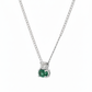 Emerald Dawn Pendant – 18K White Gold Rhodium Plated