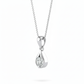 Tear of Joy Pendant with Chain – 18K White Gold Rhodium Plated