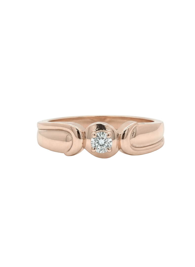 Seren Vault Ring – 18K Rose Gold Rhodium Plated