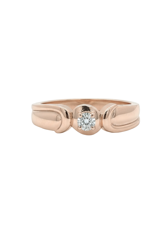 Seren Vault Ring – 18K Rose Gold Rhodium Plated