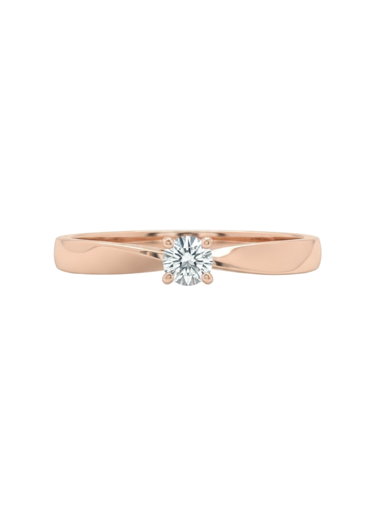 Pure Grace Ring – 18K Rose Gold Rhodium Plated