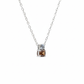 Mocha Radiance Pendant – 18K White Gold Rhodium Plated
