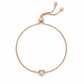 Serene Heart Glow Bracelet – 18K Rose Gold Rhodium Plated