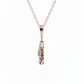 Rosalyn Charm Pendant – 18K Rose Gold Rhodium Plated