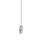 Rosé Whisper Pendant – 18K White Gold Rhodium Plated