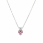 Rosé Whisper Pendant – 18K White Gold Rhodium Plated
