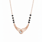 Harmony Arc Mangalsutra – 18K Rose Gold Rhodium Plated
