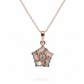 Rosalyn Charm Pendant – 18K Rose Gold Rhodium Plated