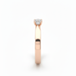 Pure Grace Ring – 18K Rose Gold Rhodium Plated