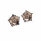 Blush Petal Studs – 18K Rose Gold Rhodium Plated