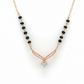 V-Drop Grace Mangalsutra Chain– 18K Rose Gold Rhodium Plated