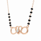 Amara Knot Glow Mangalsutra Chain – 18K Rose Gold Rhodium Plated
