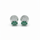 Celvian Gemlight Studs – 18K White Gold Rhodium Plated
