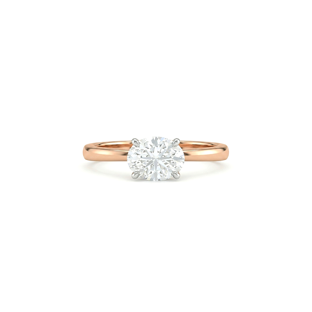 Buy Minimal Solace Oval Lab Diamond Ring