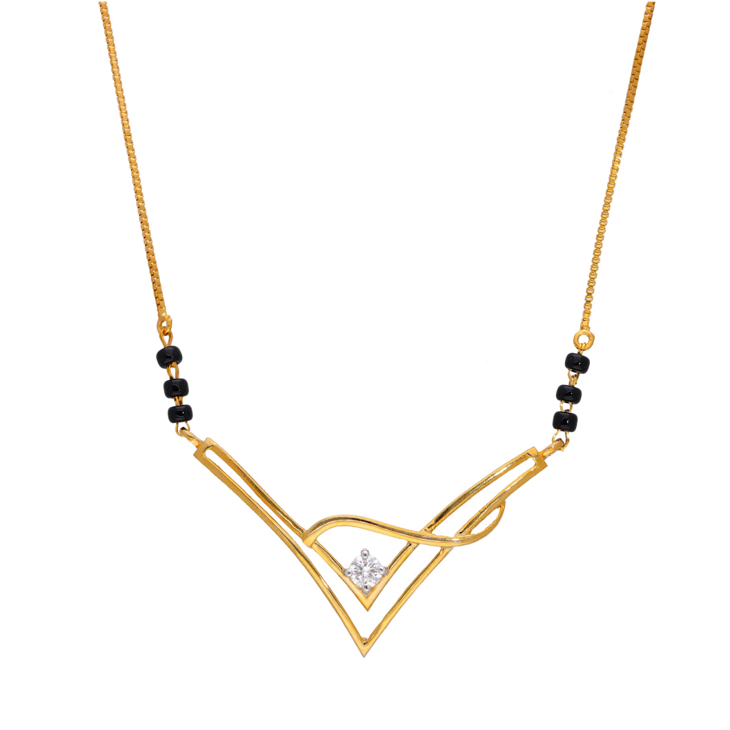 Timeless Knot Diamond  Mangalsutra