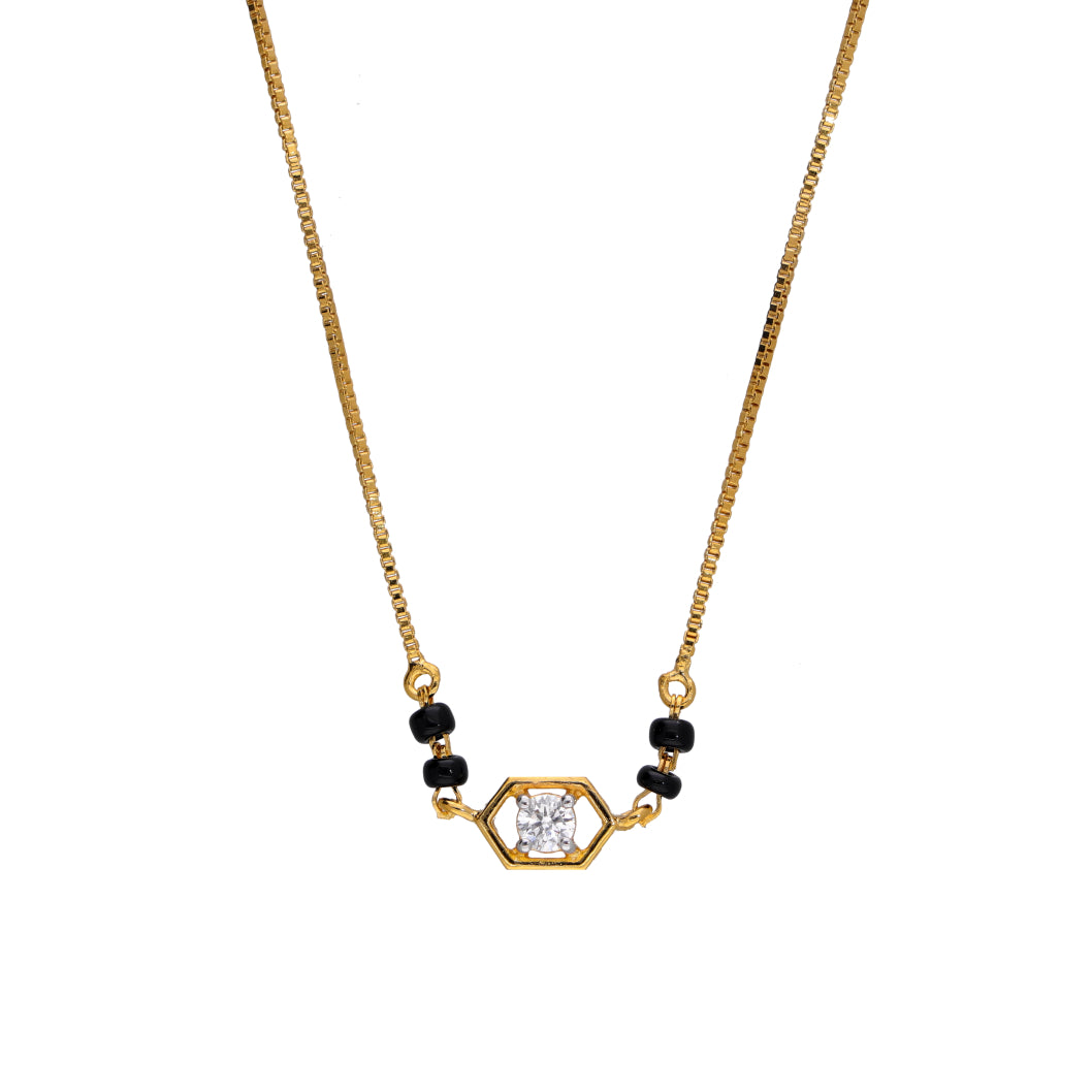 Sparkaling Diamond Mangalsutra