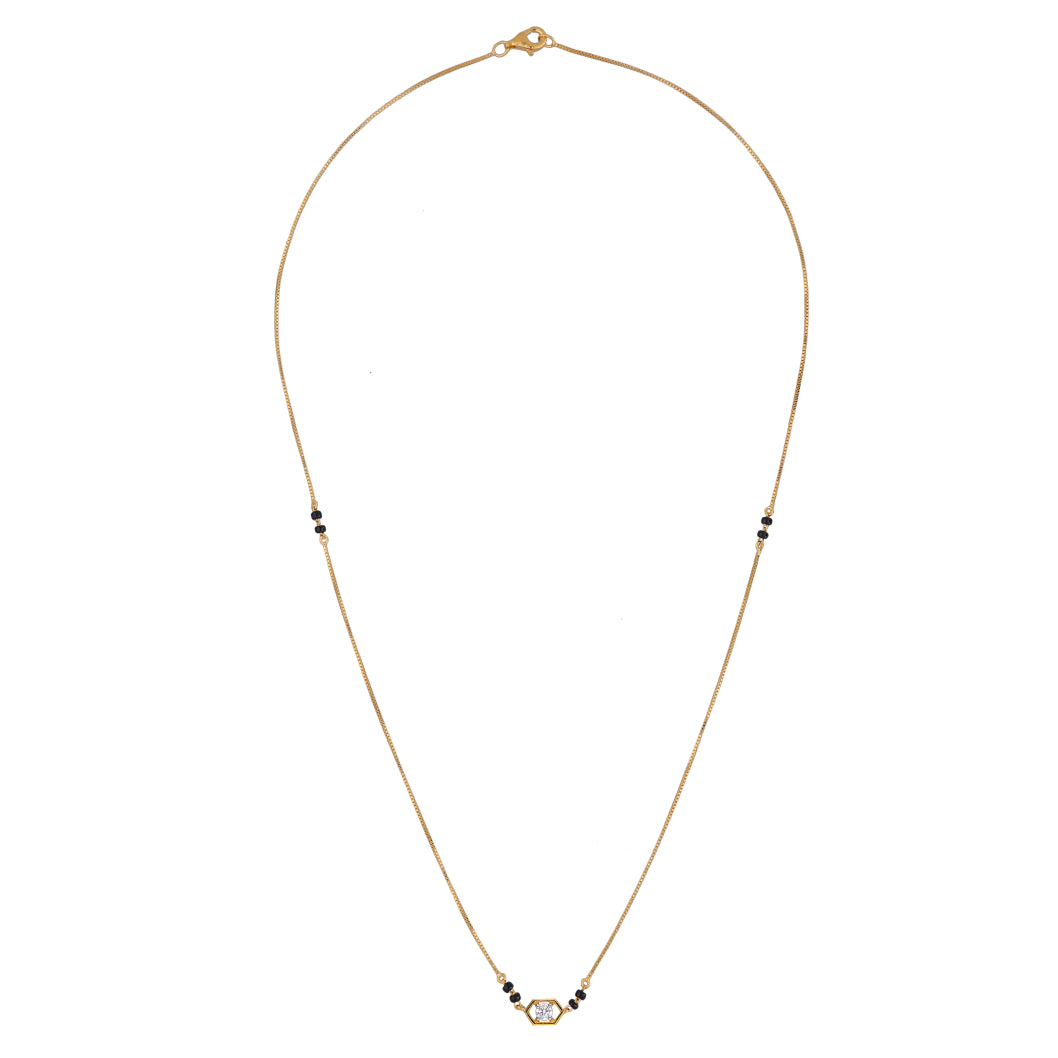 Sparkaling Diamond Mangalsutra