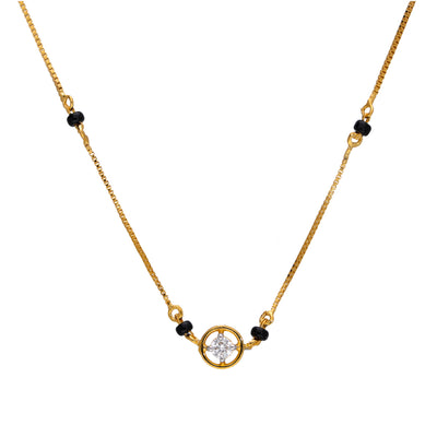 Classic Round Diamond Mangalsutra