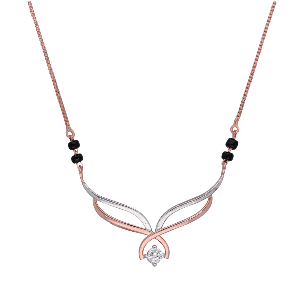 Simple Cluster Design Diamond  Mangalsutra