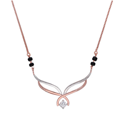 Simple Cluster Design Diamond  Mangalsutra