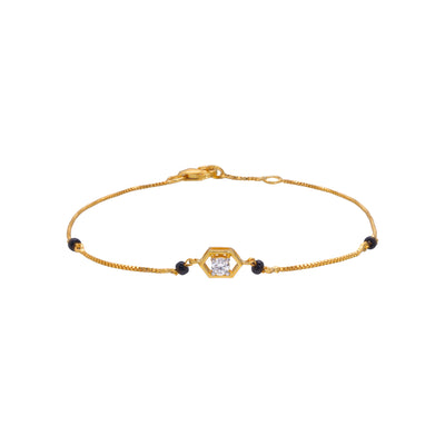 Sparkaling Diamond Bracelet Mangalsutra
